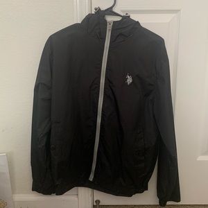 Us polo association men’s black windbreaker size S